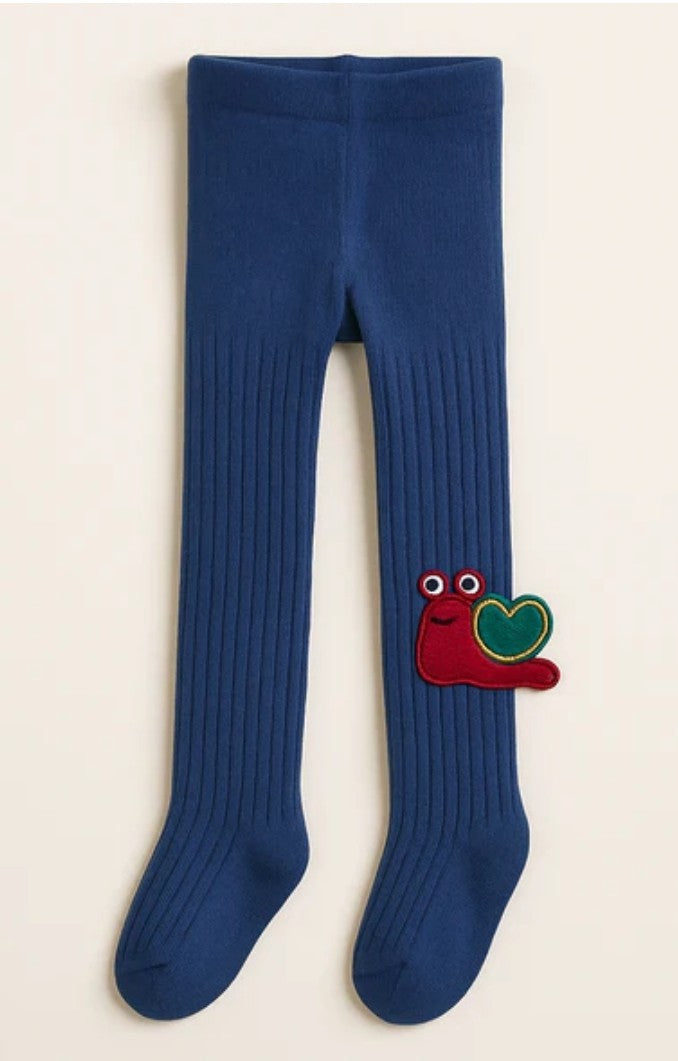 Girls Leggings Snail Blue (XL)