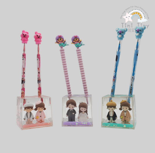 Kawaii Confetti Paper Weight+Pen Holders