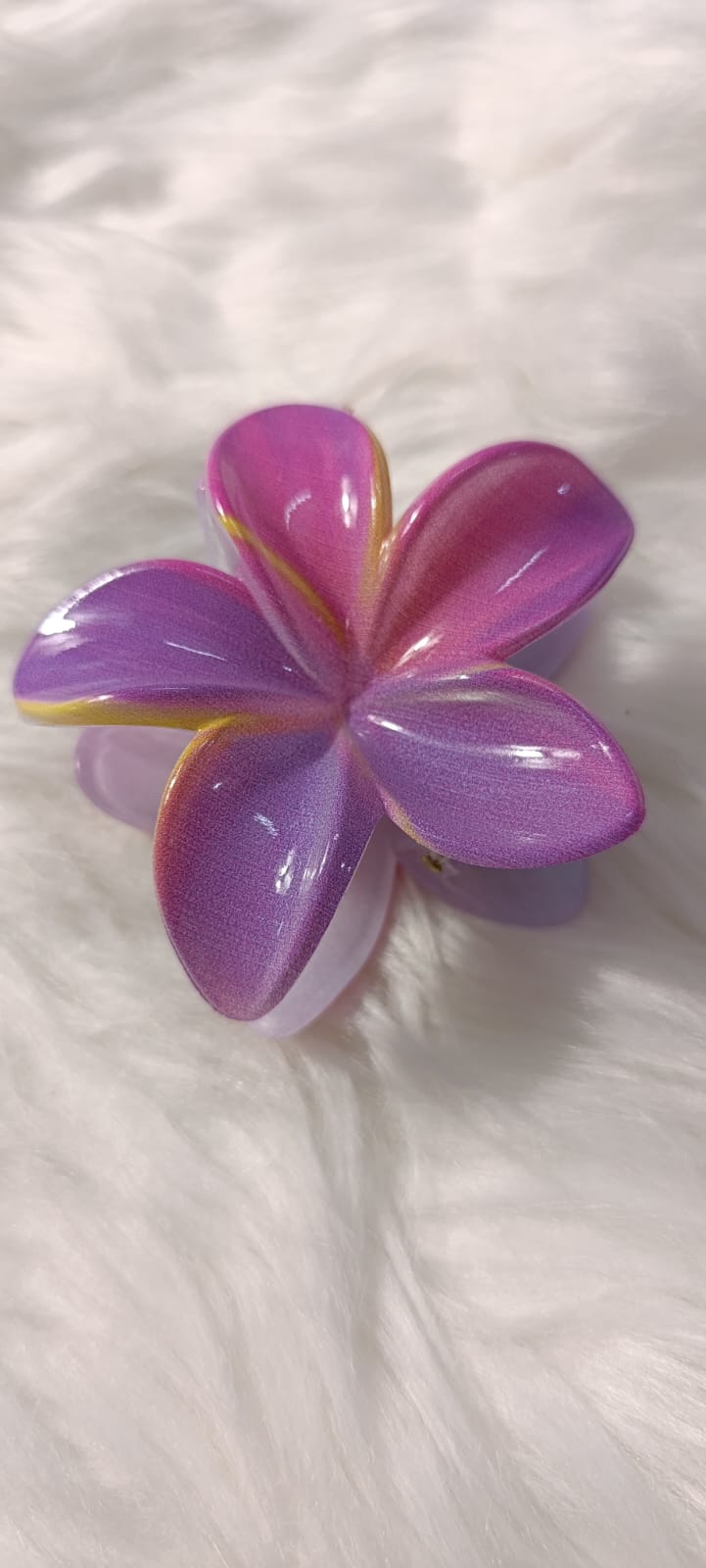 Multi Colour Flower Halor Claw Clips