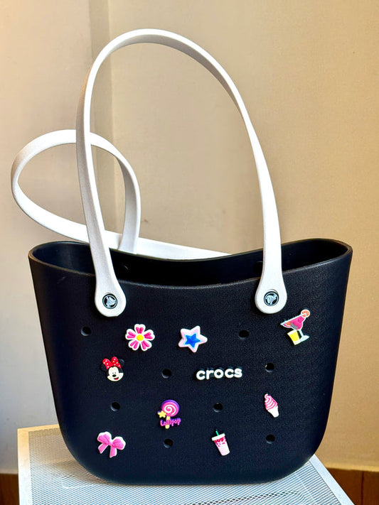 Large Crocs Bag With Cute Charms