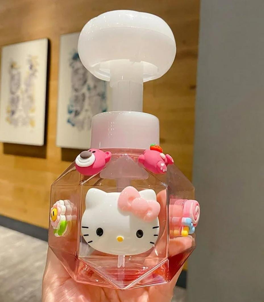 Hello Kitty And Space Floral Foam Soap Dispenser
