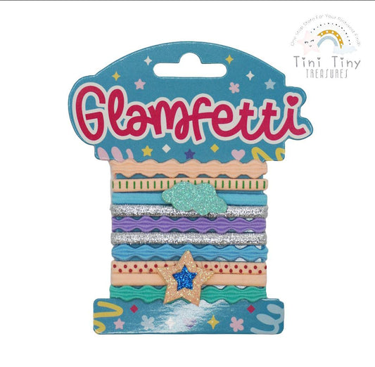 Glamfetti Hair Pastel Cloud Hair Ties (10-pcs set)