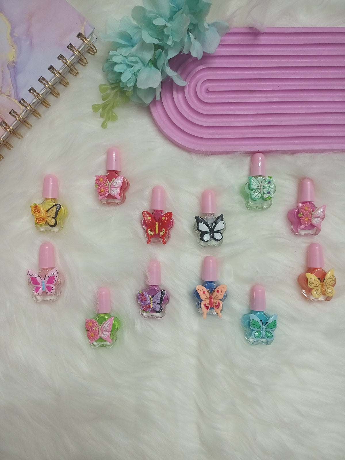 Butterfly Peel Off Non Toxic Nail Paints