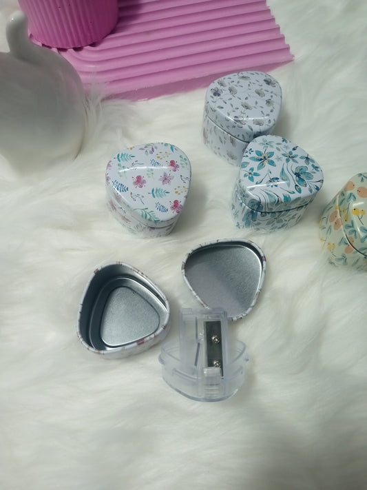 Floral Triangular-Shaped Pencil Sharpeners