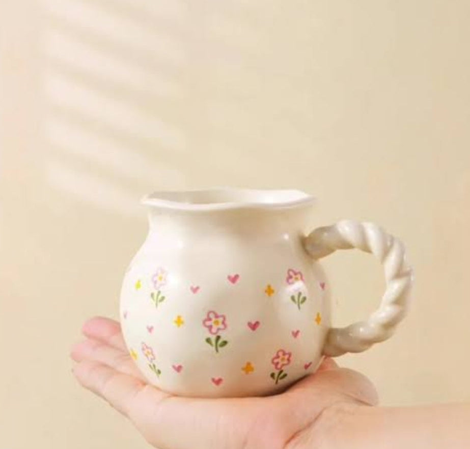 Adorable Hand-Painted Ceramic Bubble Mugs
