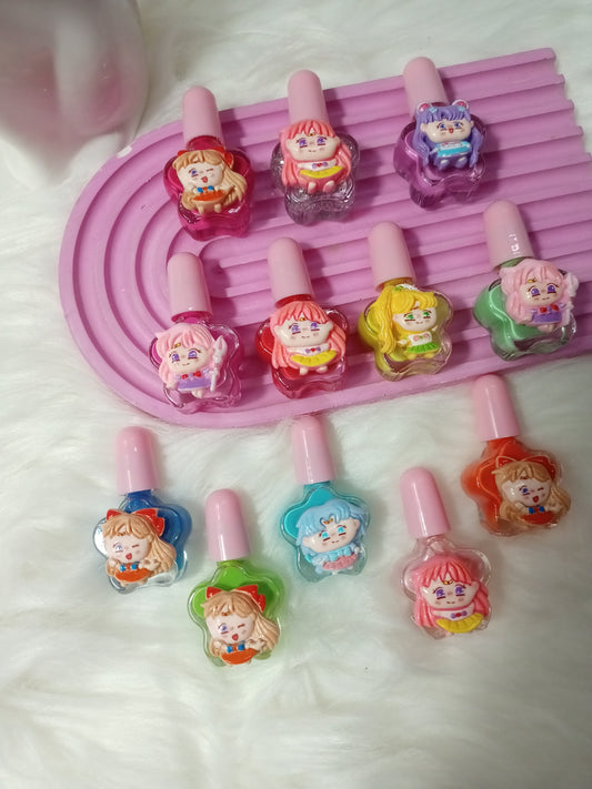 Doll peel off non toxic nail paints