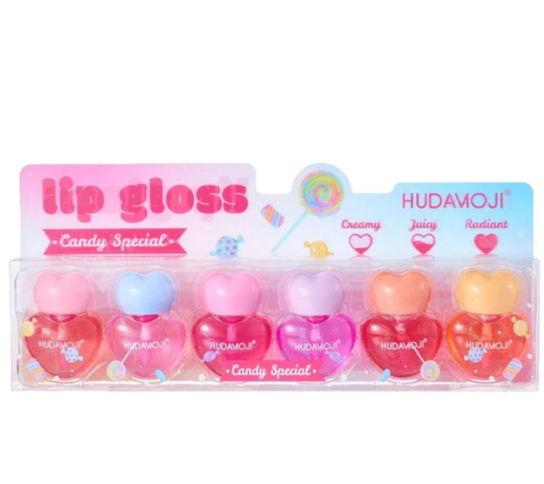 HudaMoji Candy Special Lip Gloss Collection (6-Piece Set)