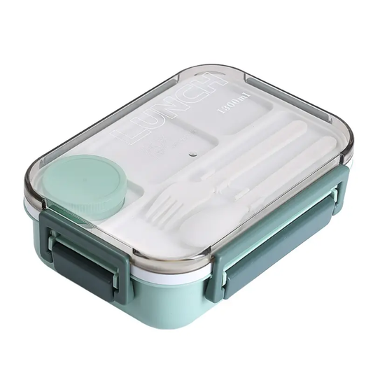 4 Compartment Bento Lunchbox with utensils