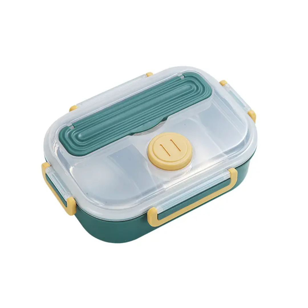 Bento Stainless Steel Compartment Lunchbox with utensils