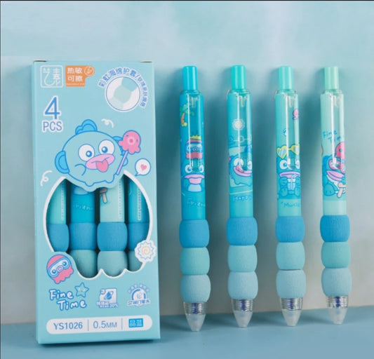 Planet Animal Blue Soft Grip - Press Gel Pen