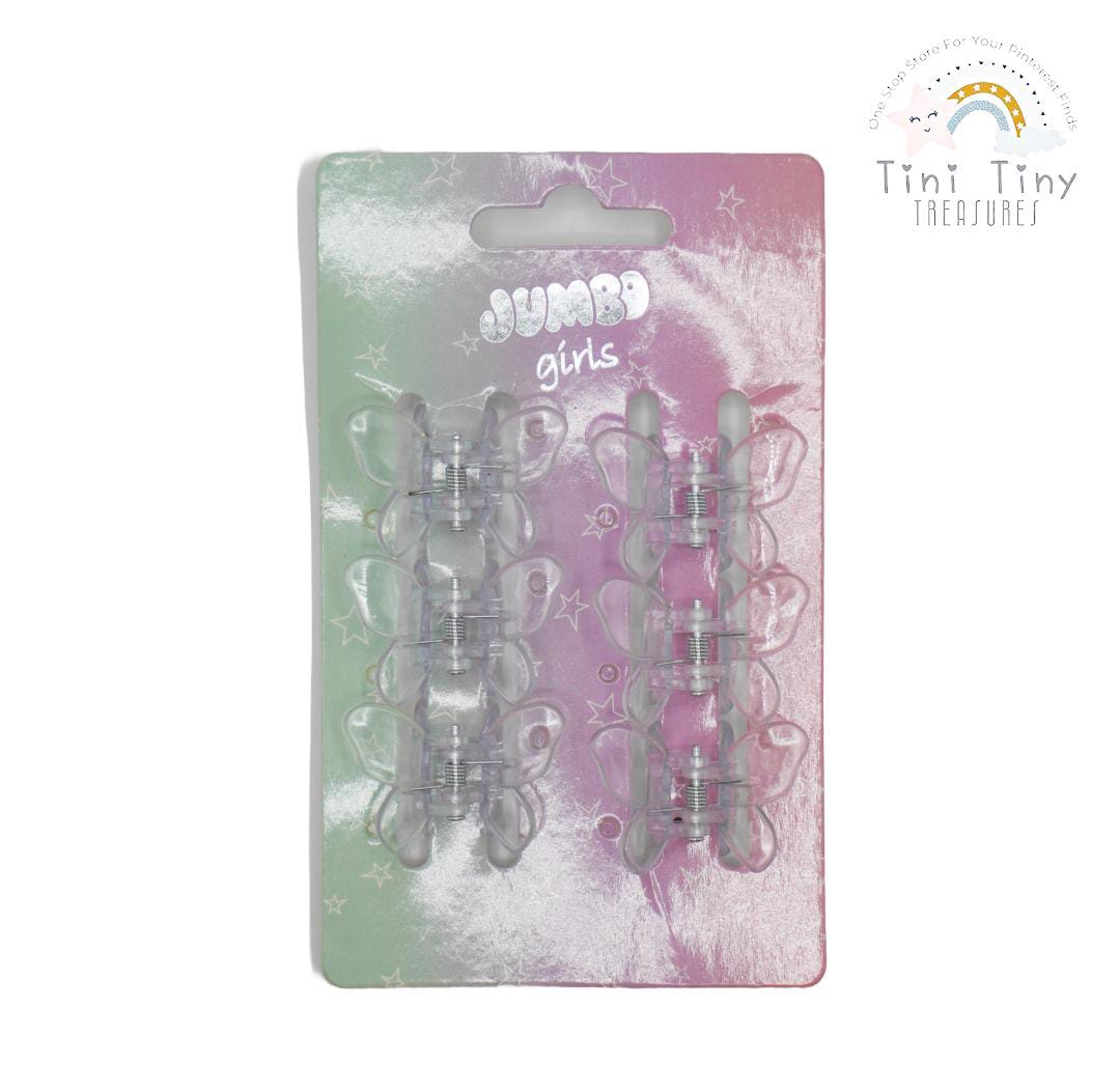 JUMBO girls hair claw clips (butterfly)