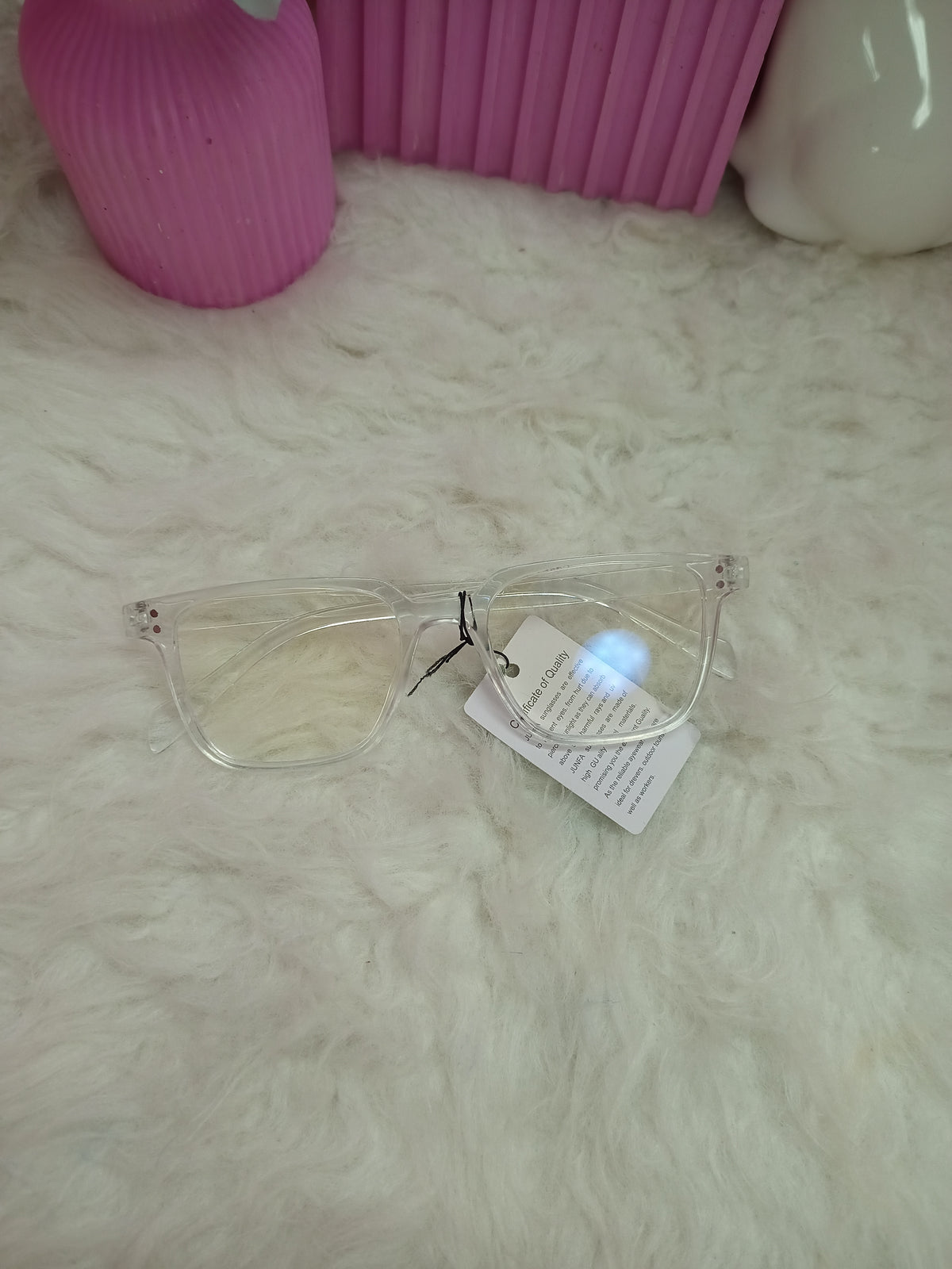 Classic clear framed glasses