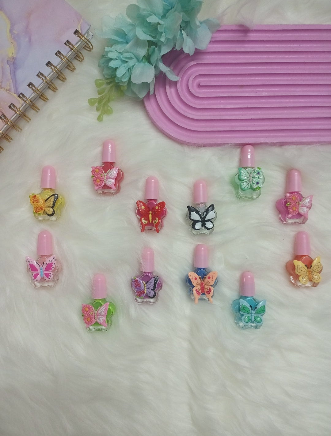 Butterfly Peel Off Non Toxic Nail Paints
